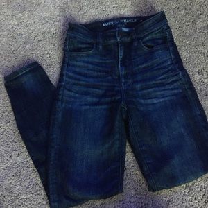 American Eagle Dark Blue Skinny Jeans